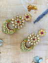 Raaina Earrings - Sea Green - bAnuDesigns