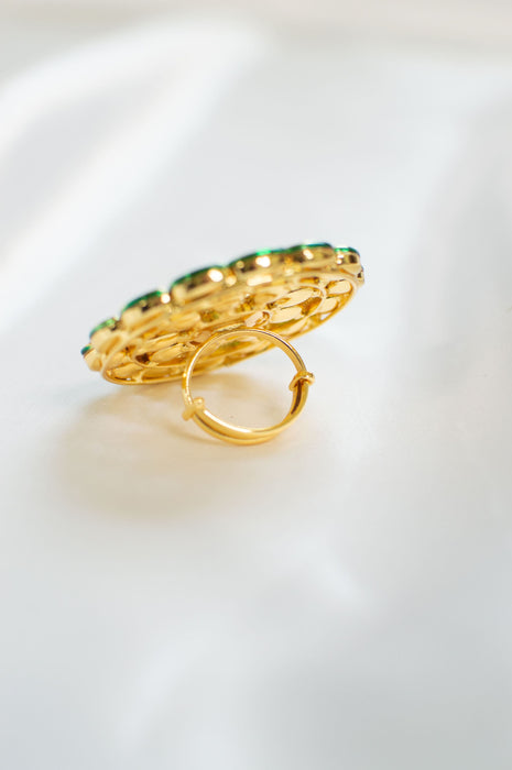 Oorie II - Kundan Finger Ring
