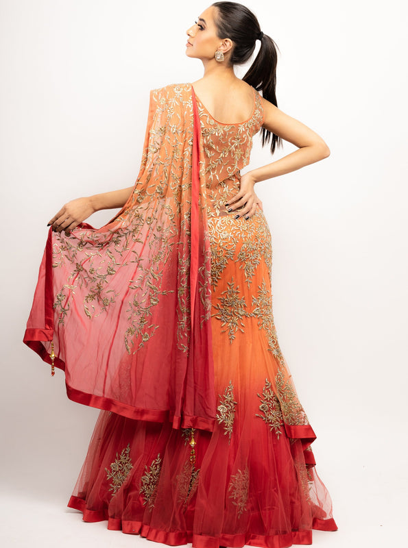 Saba - Embroidered Anarkali Gown - bAnuDesigns